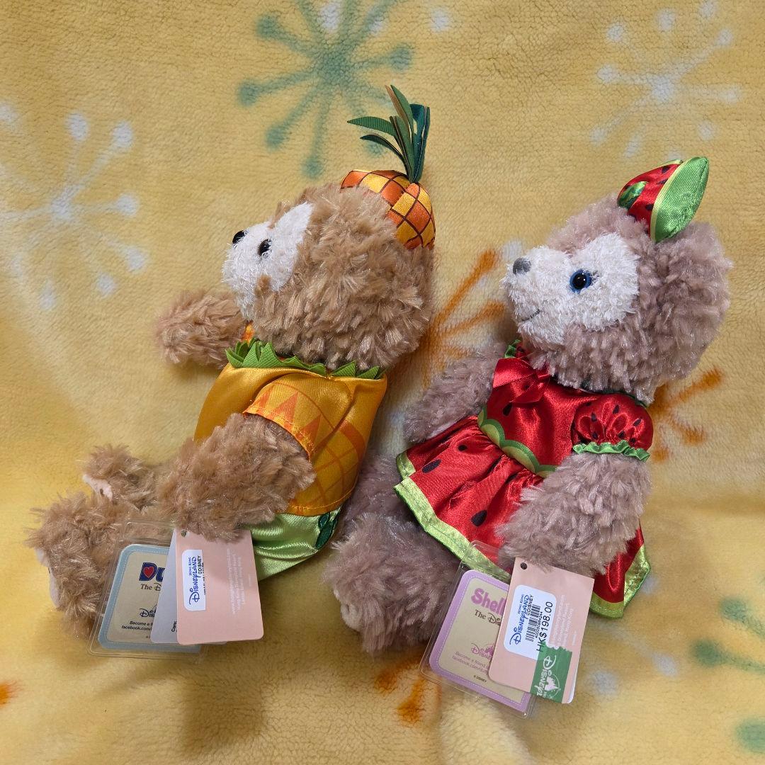 香港ディズニーランド　　ダッフィー　シェリーメイ　フルーツサマー　ぬいぐるみ