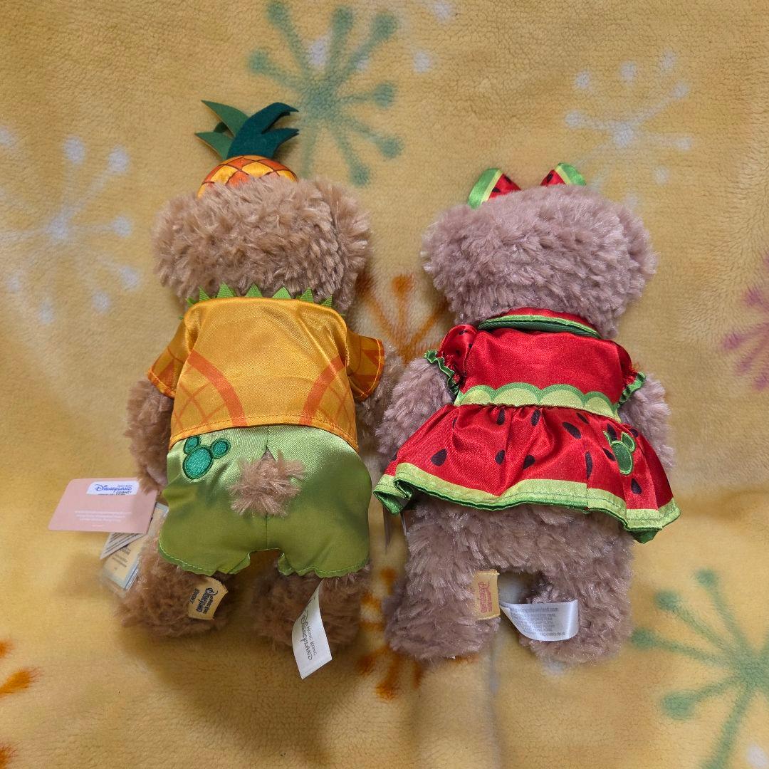 香港ディズニーランド　　ダッフィー　シェリーメイ　フルーツサマー　ぬいぐるみ