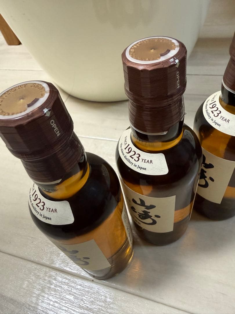 【送料込】ウイスキー　山崎NV 180 ミニボトル　4本　国産　シングルモルト