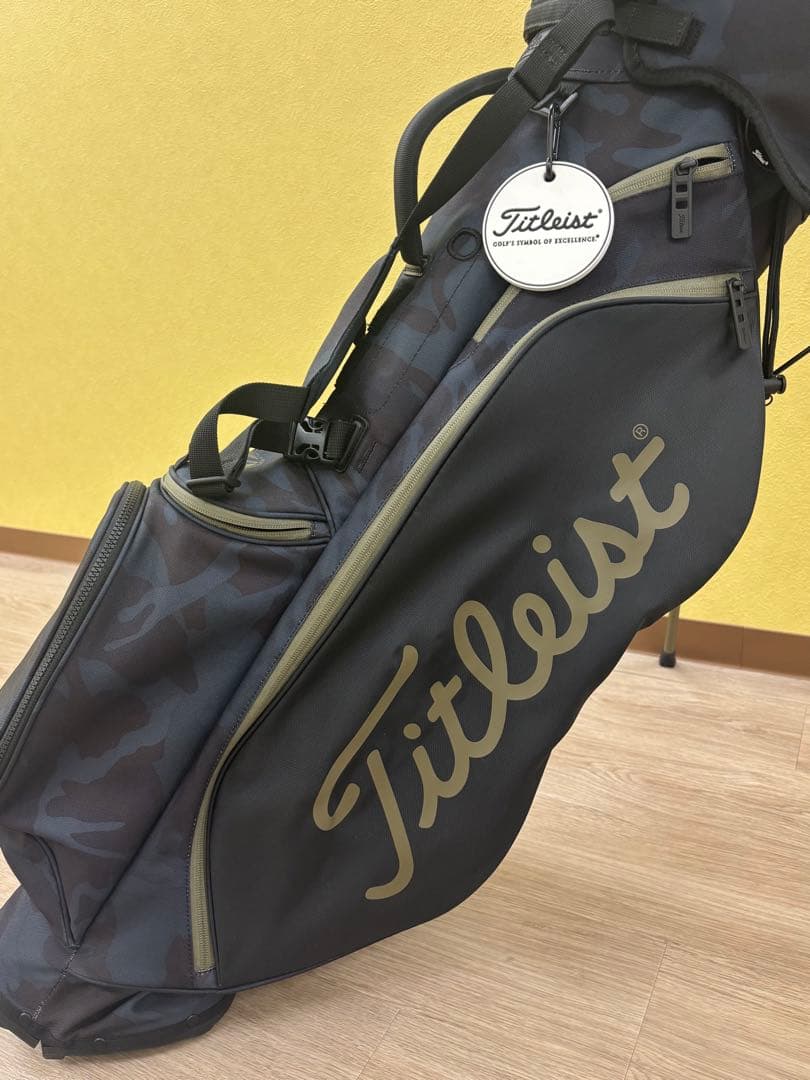 【美品】Titleist ブラックカモ プレーヤーズ4スタンドバッグ