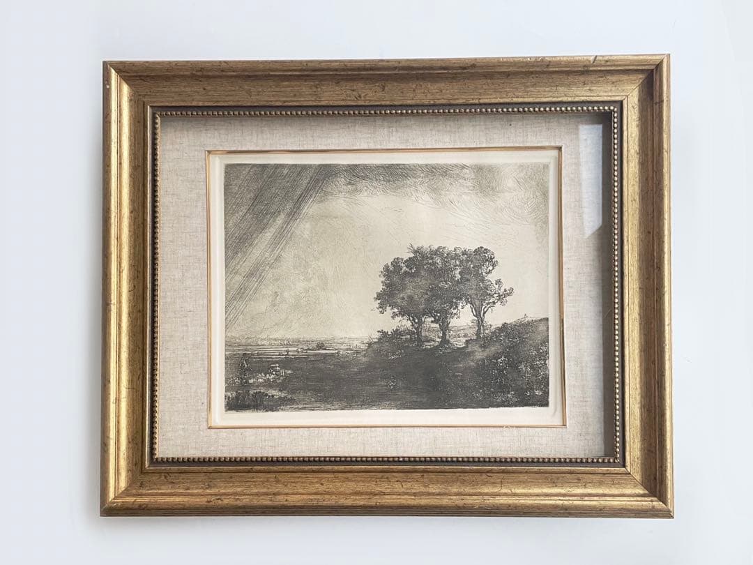 Amand Durand による復刻　レンブラント・ファン・レイン「3本の木」