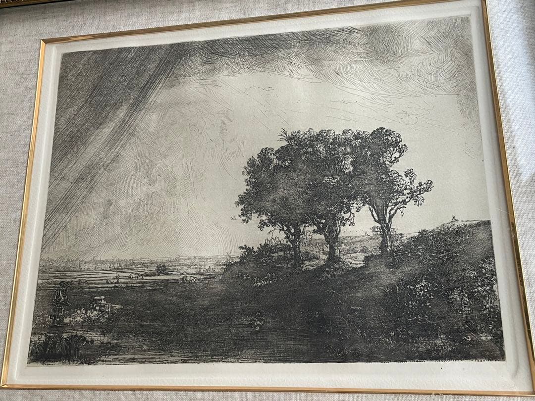 Amand Durand による復刻　レンブラント・ファン・レイン「3本の木」