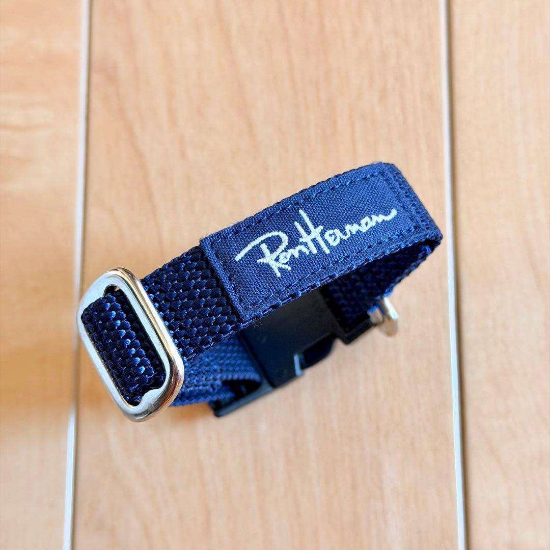 【新品未使用】ロンハーマン ネイビー 犬 首輪 S リード