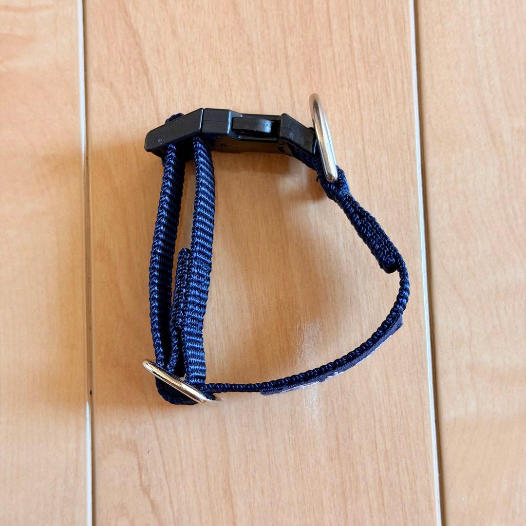 【新品未使用】ロンハーマン ネイビー 犬 首輪 S リード