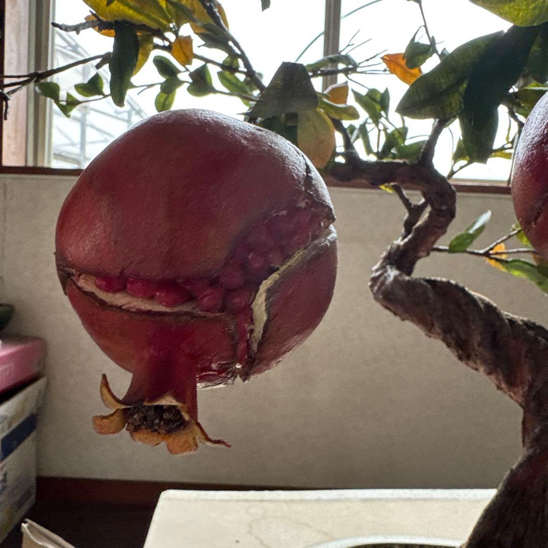 ザクロの木 置物 インテリア