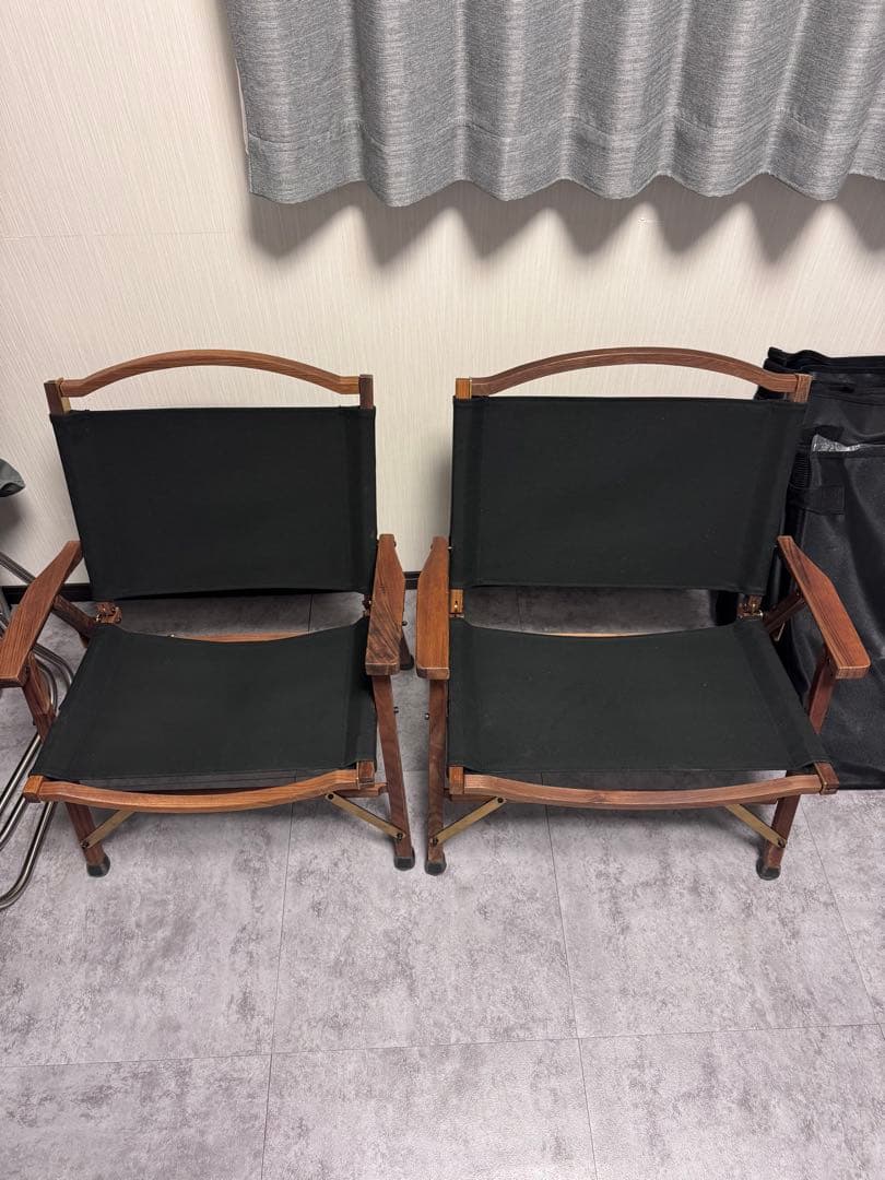ハ*ー様 キャンプオンパレード　コンダクターズチェア　二脚セット　ジャンク