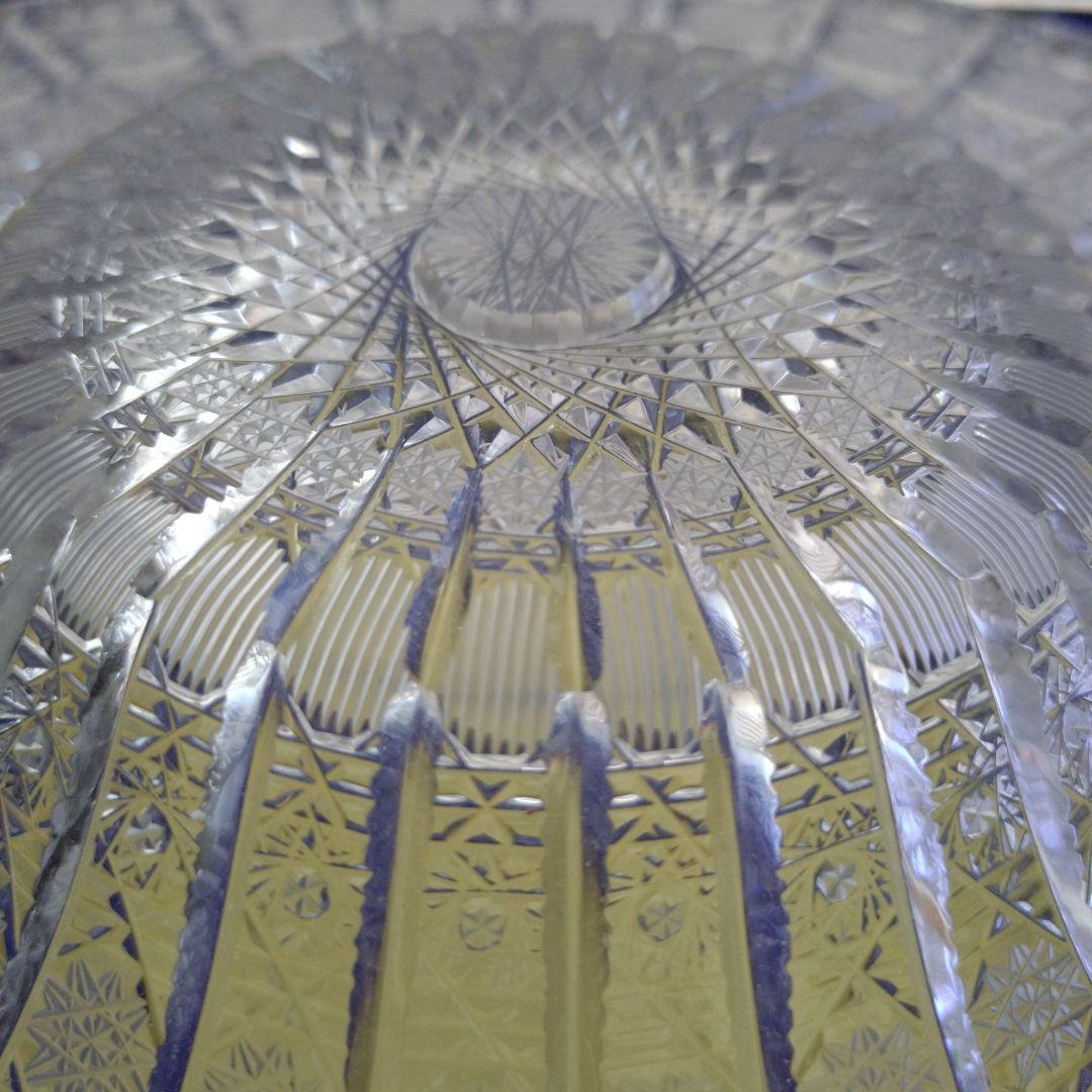 値下げします‼️Bohemia Glass500pk ガラス大皿 直径約40cm