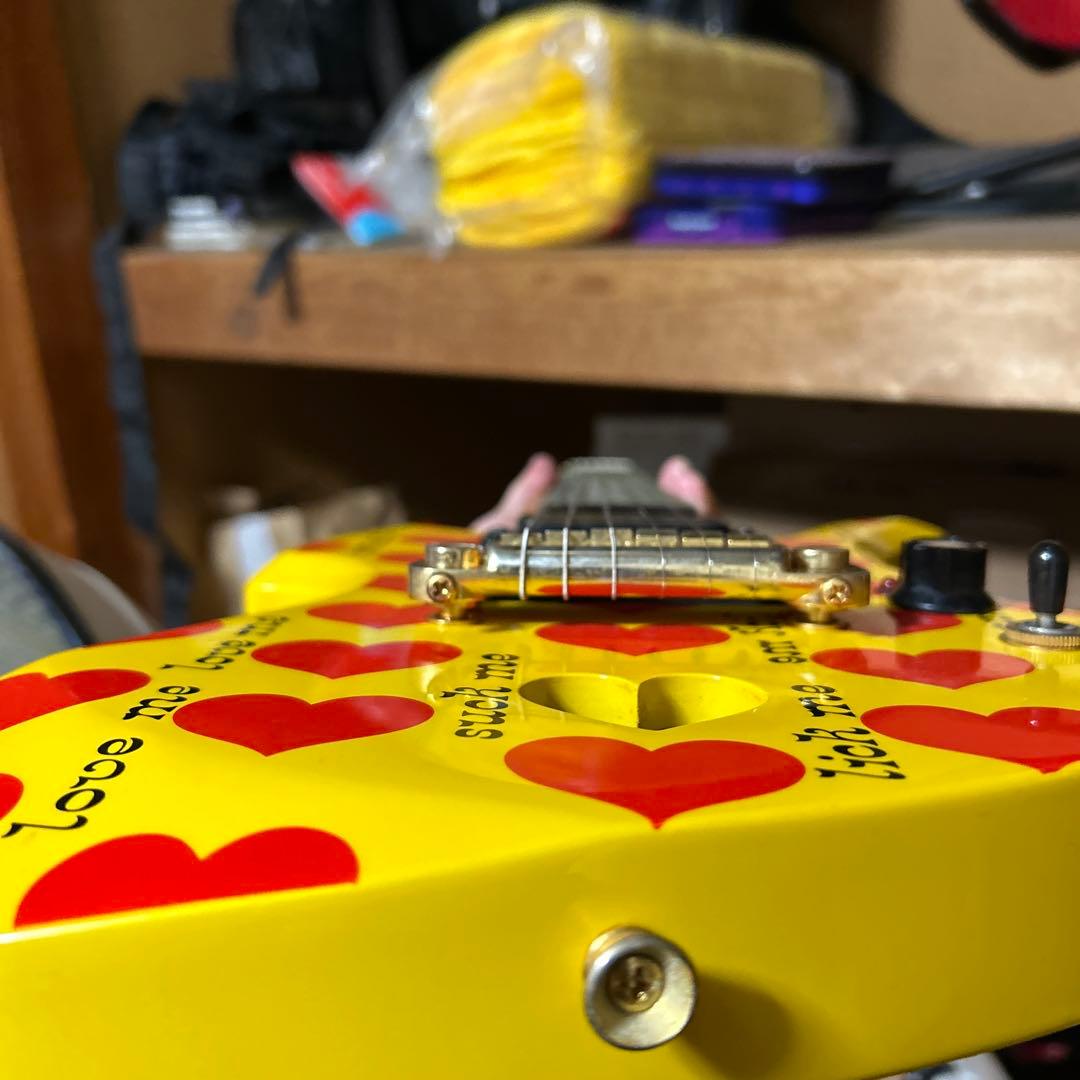 hide イエローハートJr　Burny ミニエレキギター