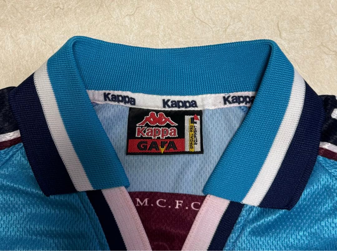 カッパ　マンチェスターシティ　97/99 ユニフォーム　オアシス　ゲームシャツ