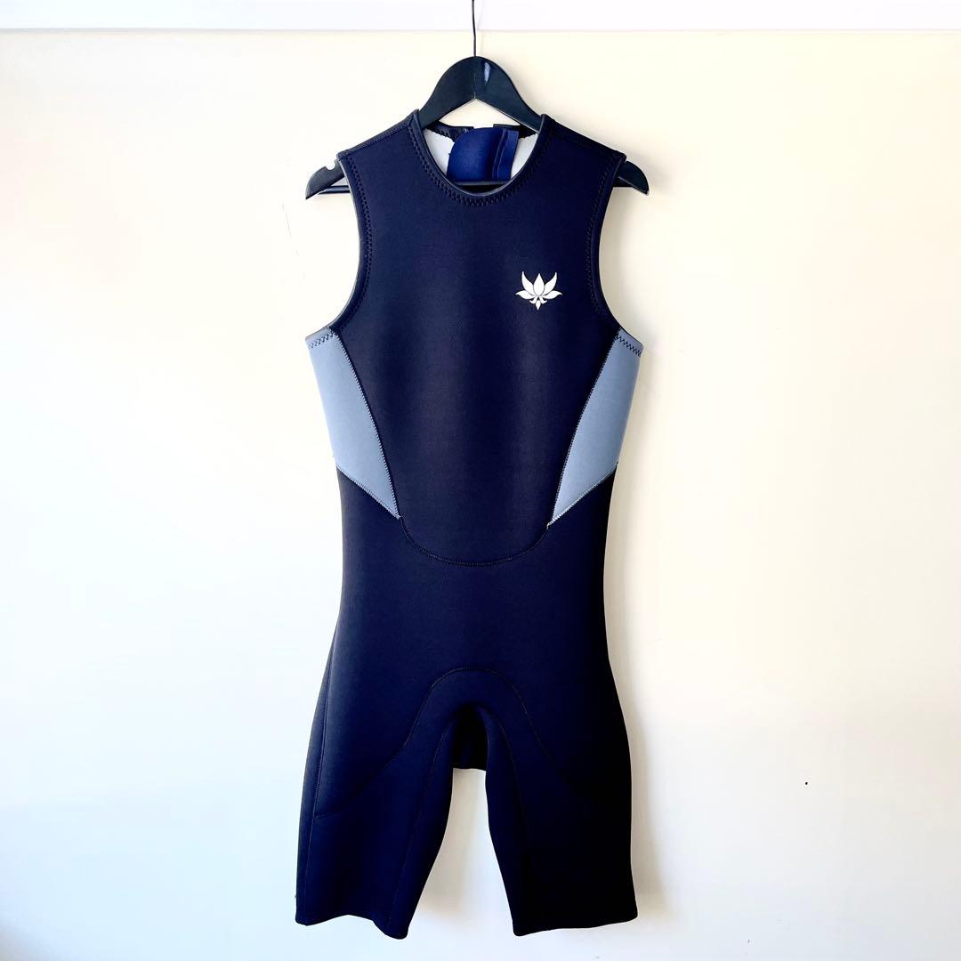 ウェットスーツ ML、MLBブラック/ブルー　ショートジョン