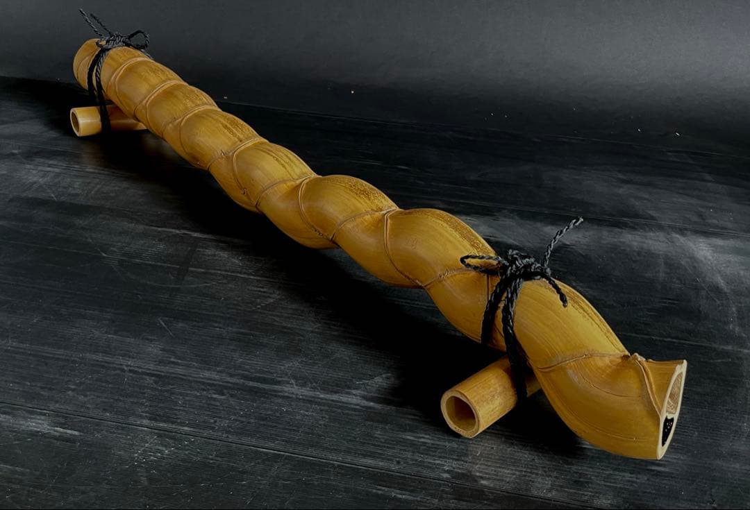 「母」 亀甲竹 結界 竹 紙箱 茶道具 風炉先 煎茶 （Ｂ）