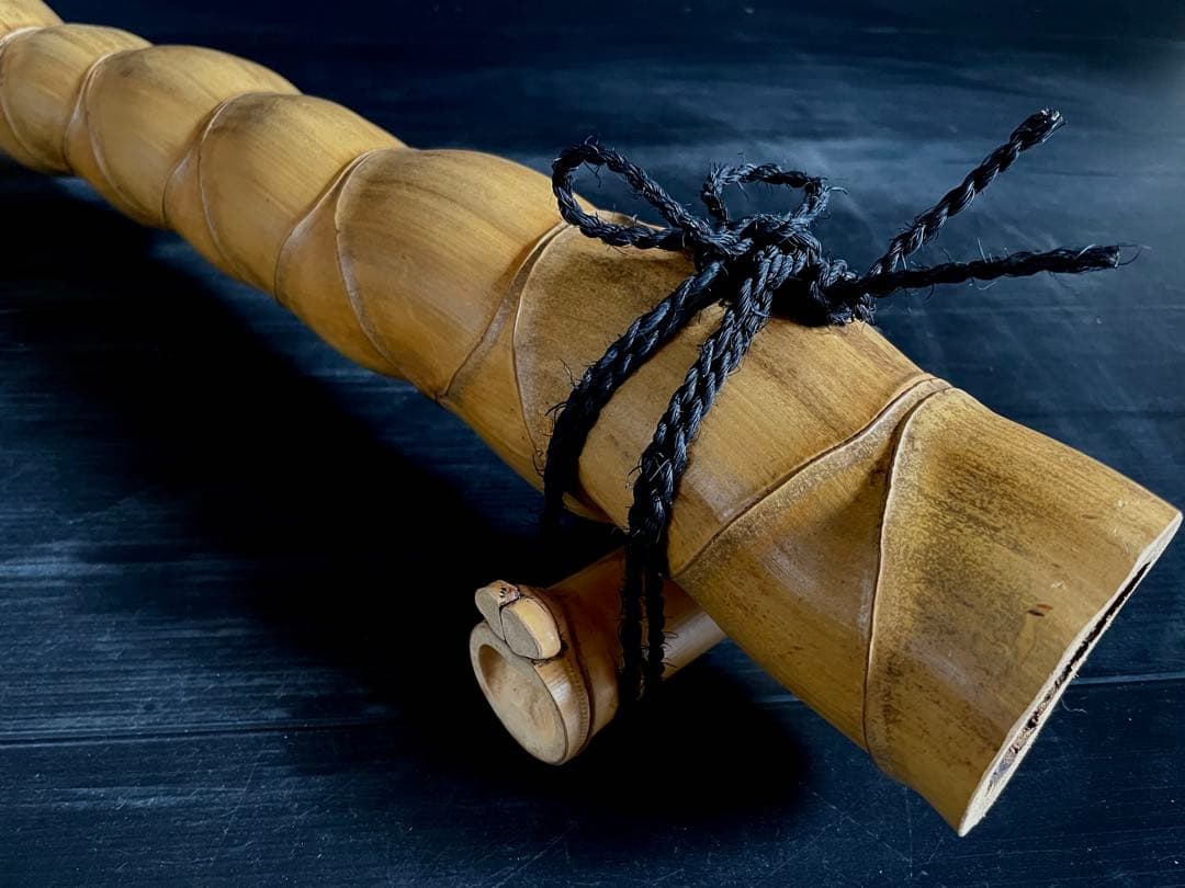 「母」 亀甲竹 結界 竹 紙箱 茶道具 風炉先 煎茶 （Ｂ）