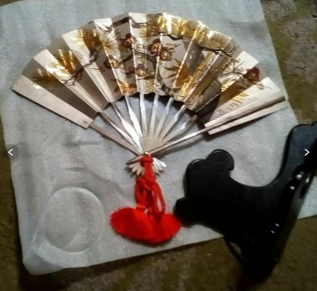 武比古　純銀扇8号純銀刻印あり銀98g定価28万6千円ケース無し