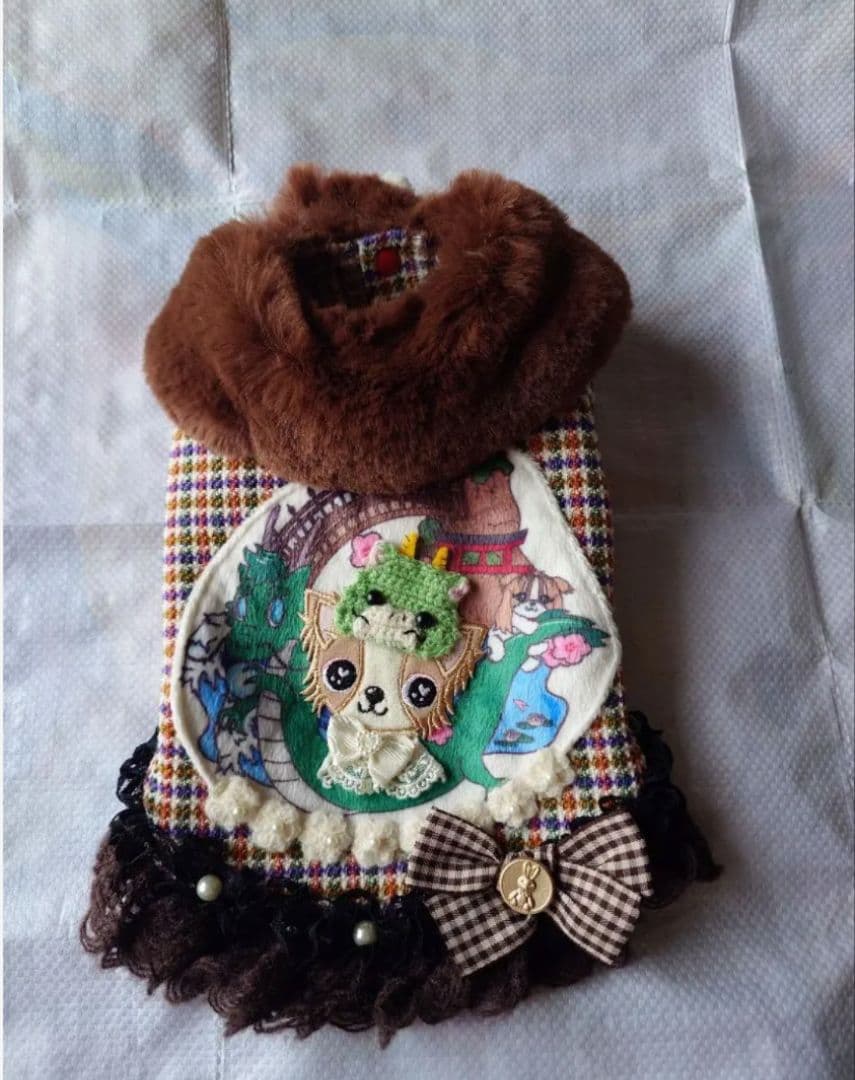 J＆Kanimals　はるちゃんコート　ツィードジャケットワンピース　３ＳーＬ