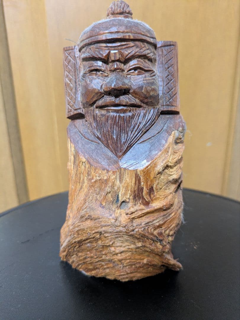 七福神　木製仏像風彫刻 約10cm〜15cm