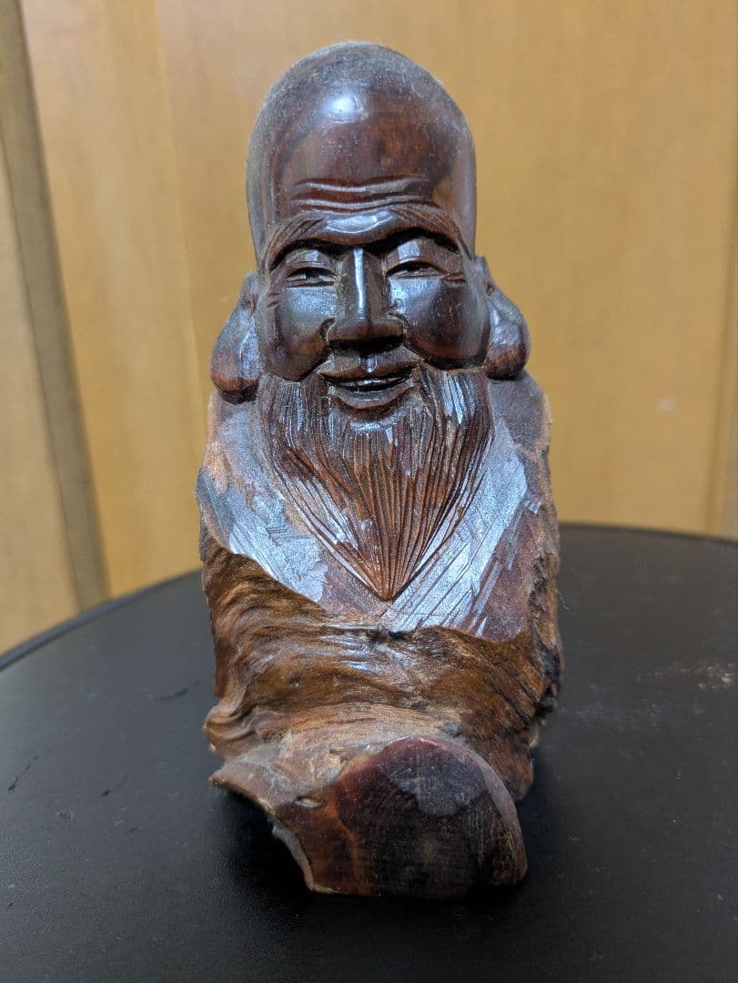 七福神　木製仏像風彫刻 約10cm〜15cm