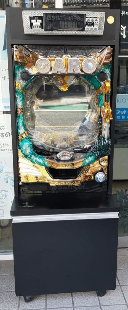 パチンコ台 パチンコ 実機用 収納キャビネット キャスター付き 固定台