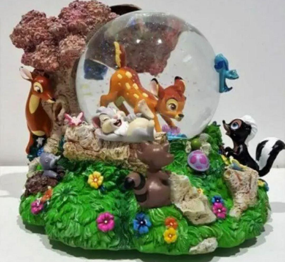 新品未使用品おおきめバンビスノードームオルゴール付き