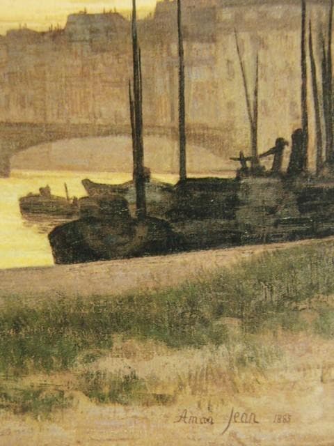 エドモン・アマン・ジャン、パリの前の聖ジュヌヴィエーヴ、希少画集画