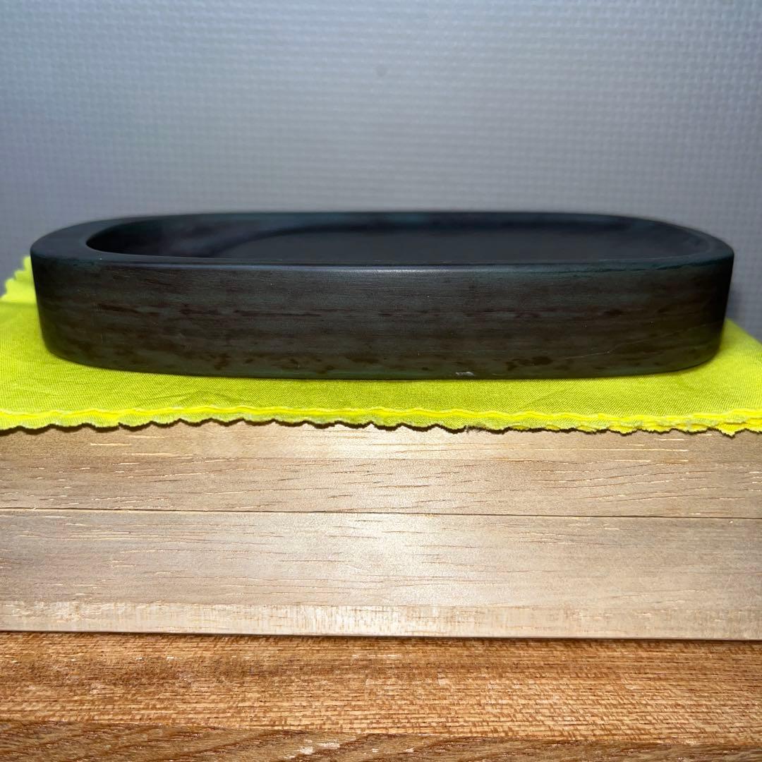 ⭕️赤間紫金石　赤間硯　下井百合昭　昭竜山　新品美品　小判型　手間かかる　女性好み