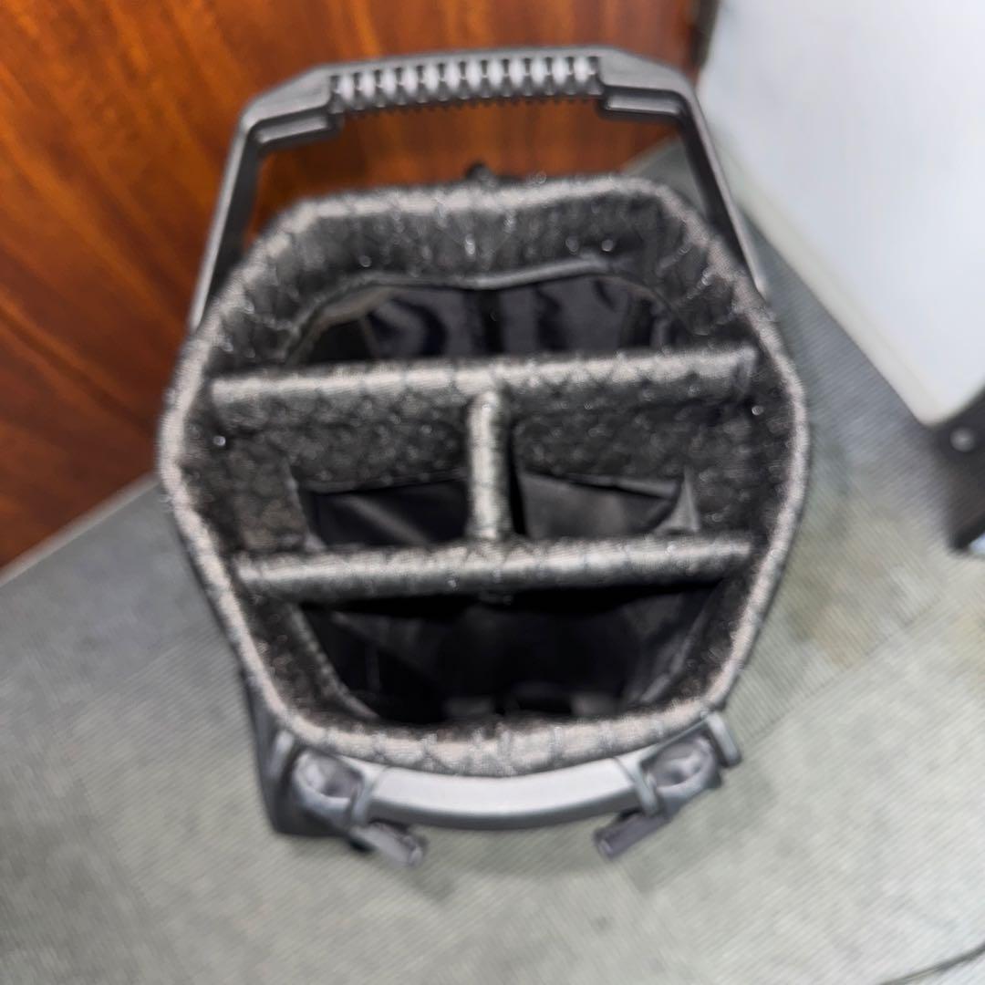 本間スタンド式キャディバッグ ブラック/レッド