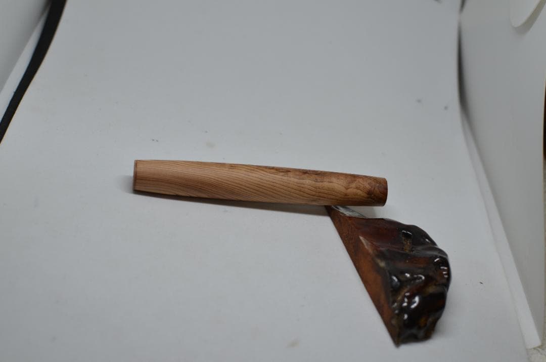 【ベル＝僕】完成いたしました。木軸　手作り　三神シャープ1100