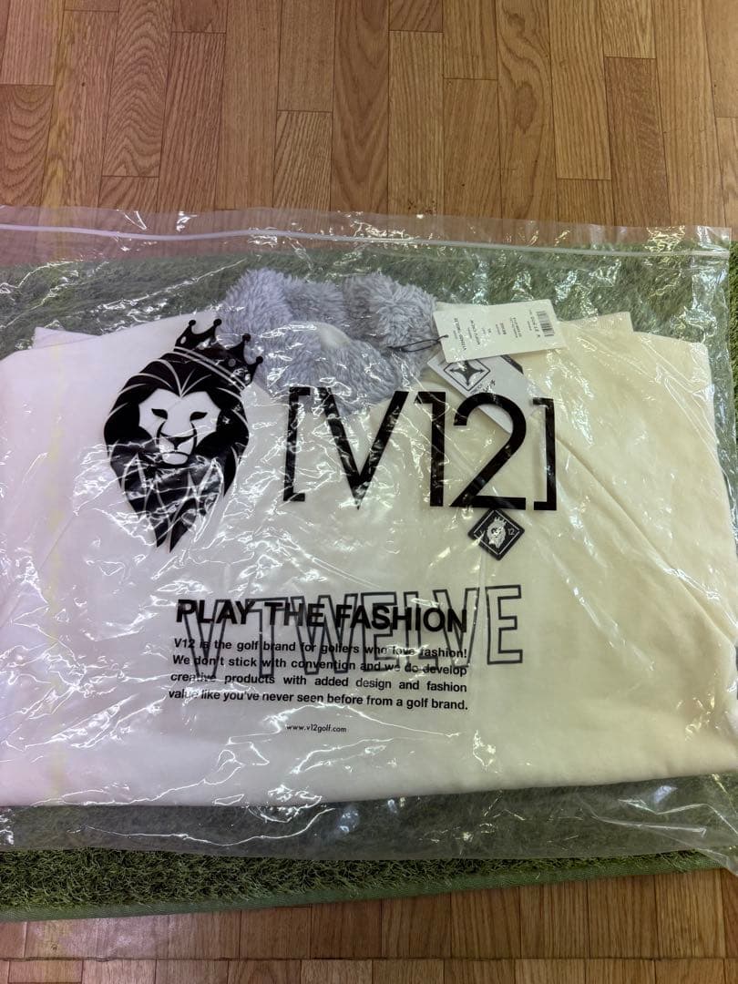 新品正規品【V12/XL】MOFCREW 裏起毛スウェット　メンズゴルフ長袖