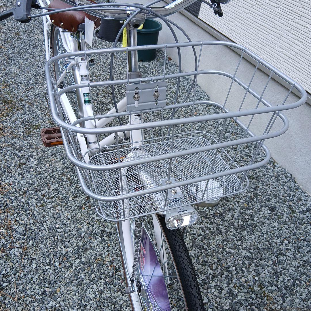 新品未使用品　シティサイクル ホワイト　自転車　26インチ　兵庫　玉越　変則有