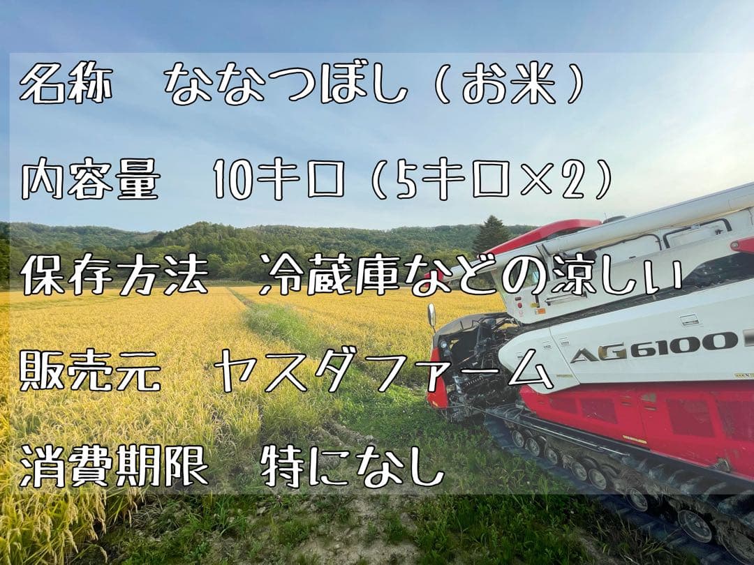 【記念セール】ななつぼし＊北海道産＊農家直送＊送料込み＊美味しいお米＊5キロ×2