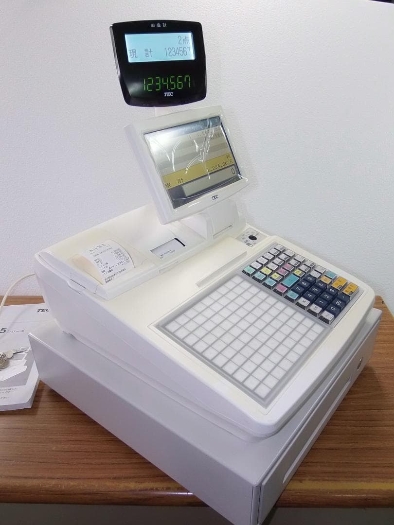 スキャナ329すぐ使える設定無料東芝テック飲食向FS-2055 -V2レジスター