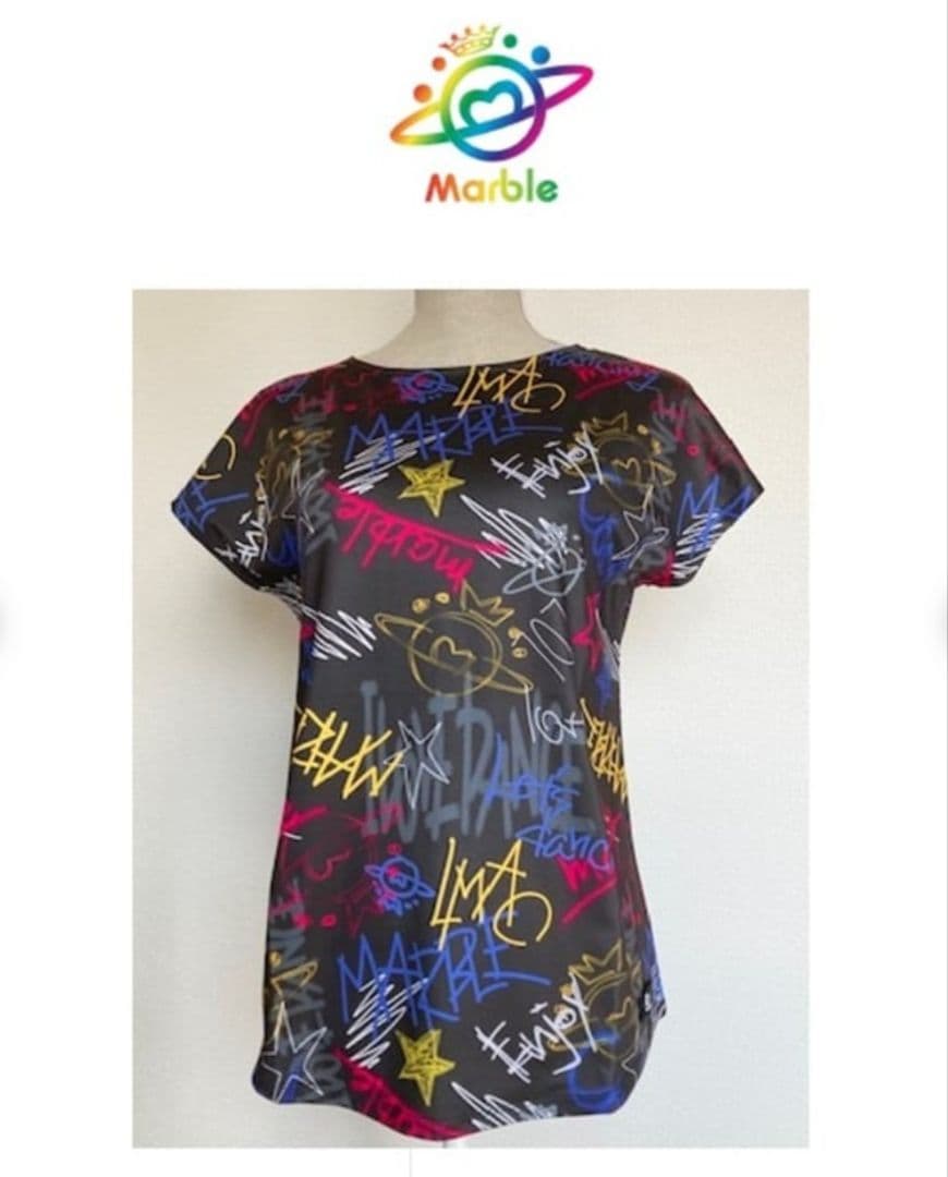 【ほぼ新品】Marble マーブル フィットネス トップス L