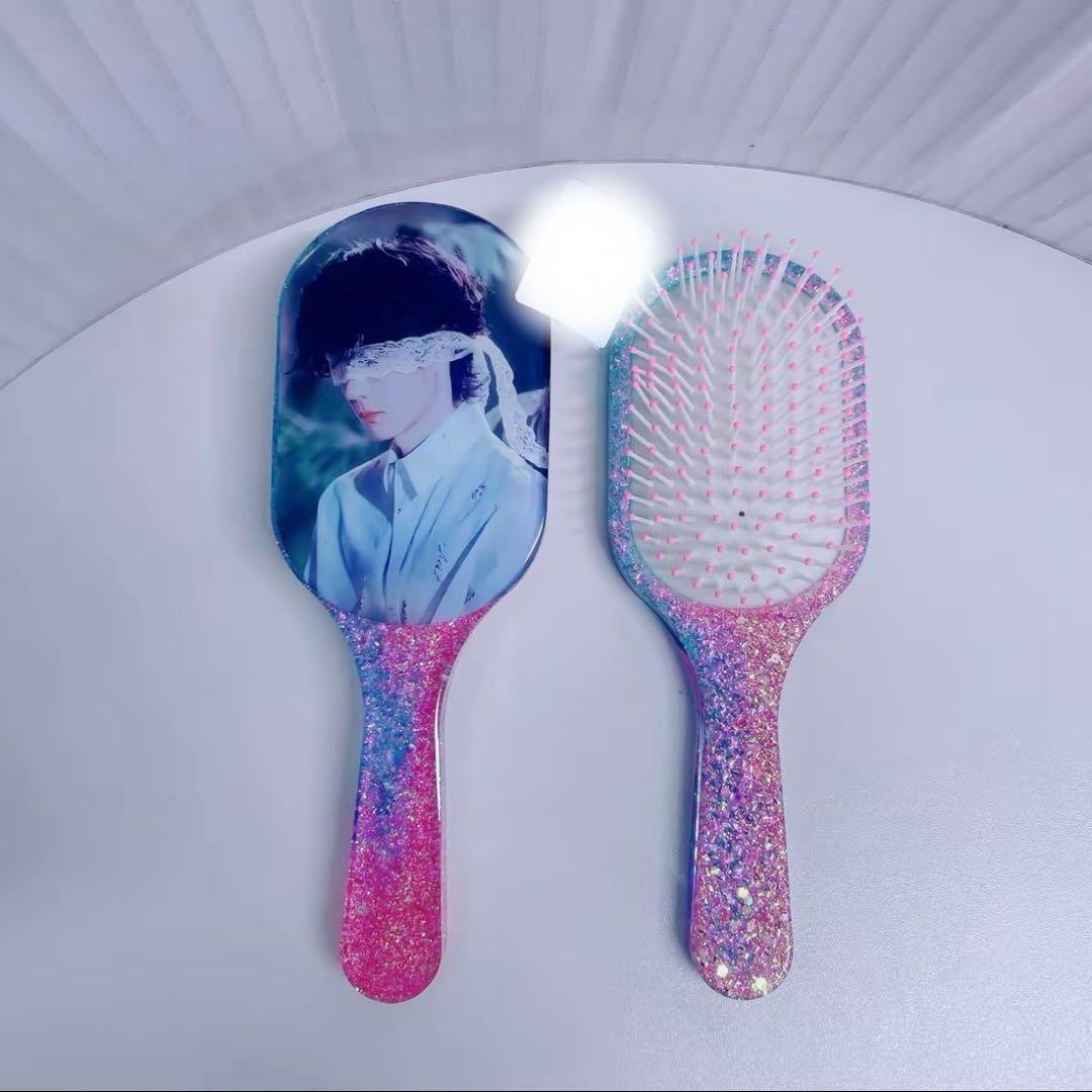 王一博 超大レジンエアークッション付きヘアブラシ　5点セット❣️確認用0113