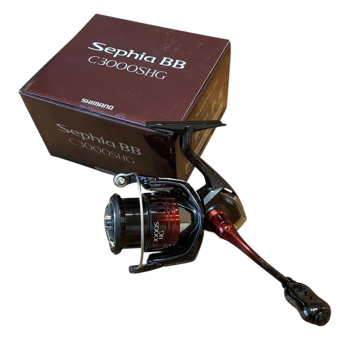 極美品 シマノ 22 セフィアBB C3000SHG スピニング ノブ交換済