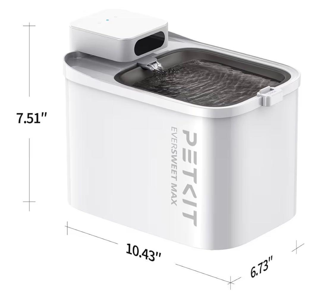 【美品】PETKIT EVERSWEET MAX自動給水器 3L静音／アプリ対応