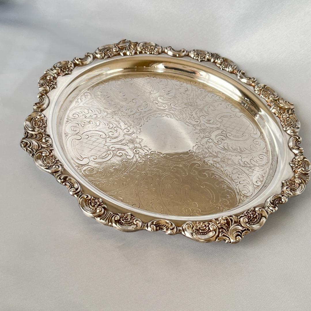 【Wallace】 Baroque ドリンク / カクテルトレー 25cm