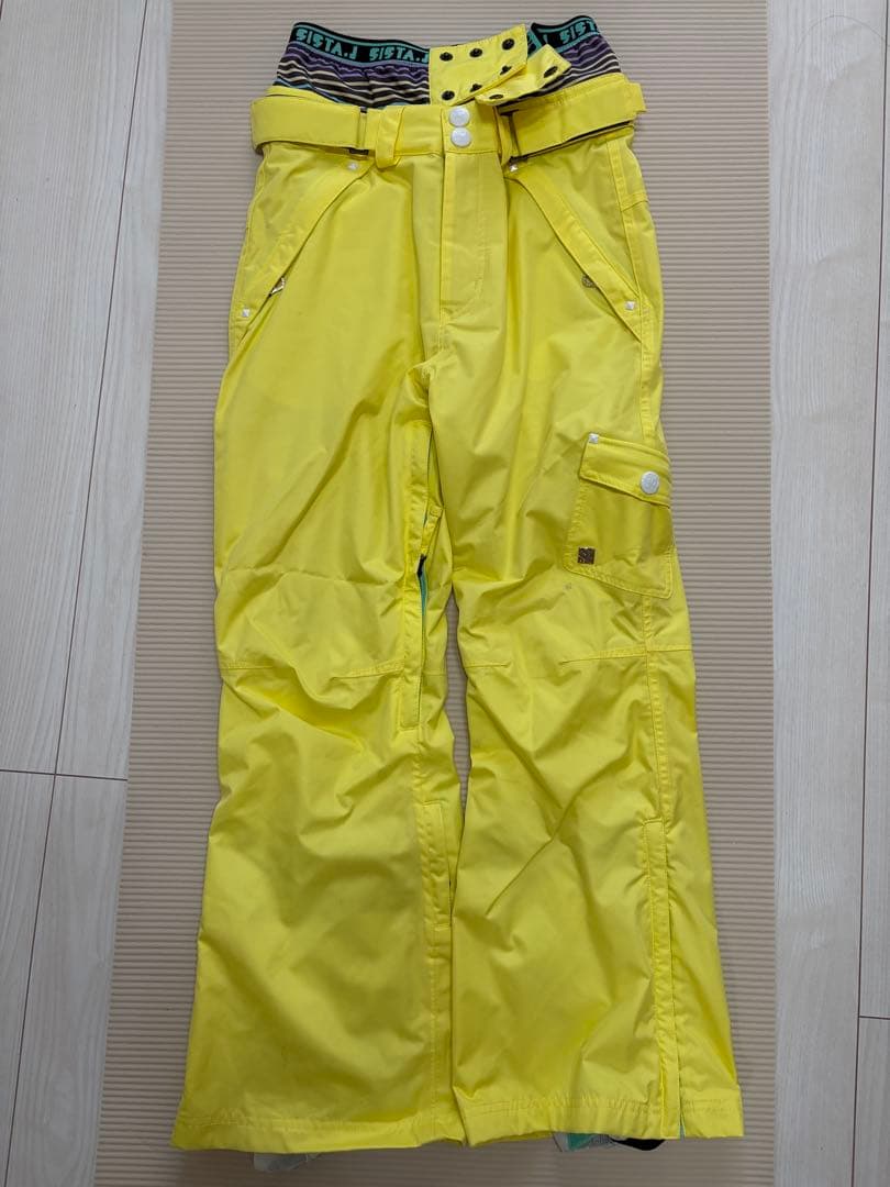 Sista.J マルチカラー チェック柄 スノーボードウェア