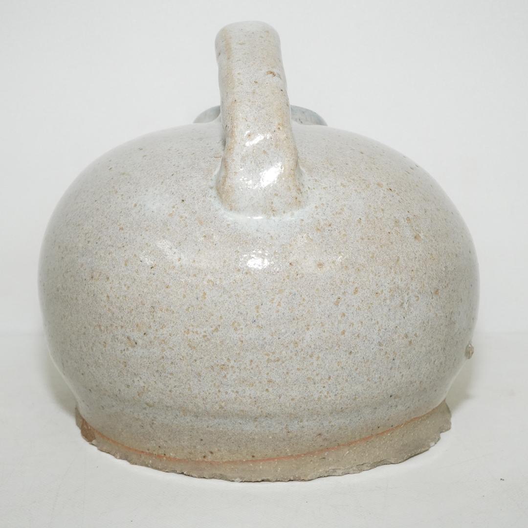 白磁 酒器 扁壺 古玩 水差し 花器 尿瓶 陶器