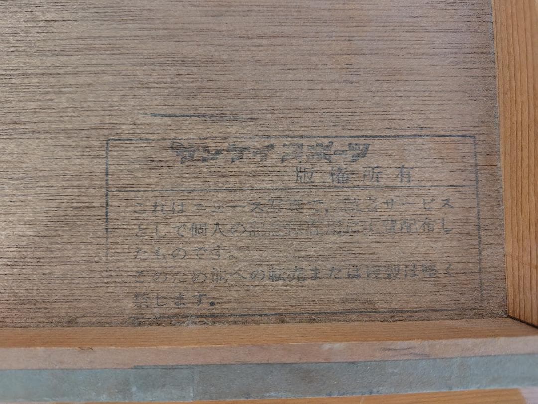 日本最後のＳＬ旅客列車　C57-135 木製写真パネル　全紙サイズ