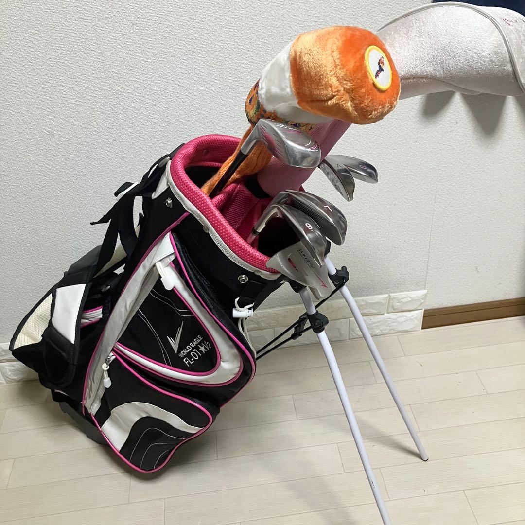 レディースゴルフセット OnreD/WORLDEAGLE他クラブ計8本バック付