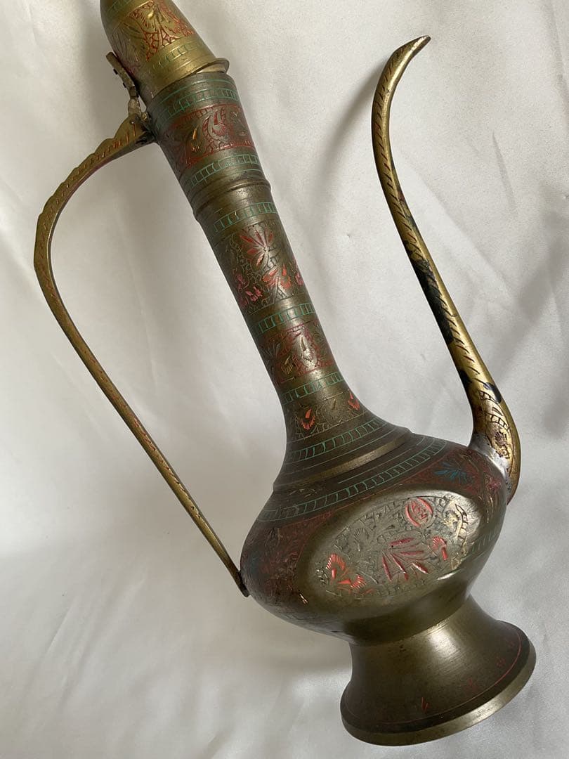 古いウズベキスタン「真鍮製水差」/Water Jug