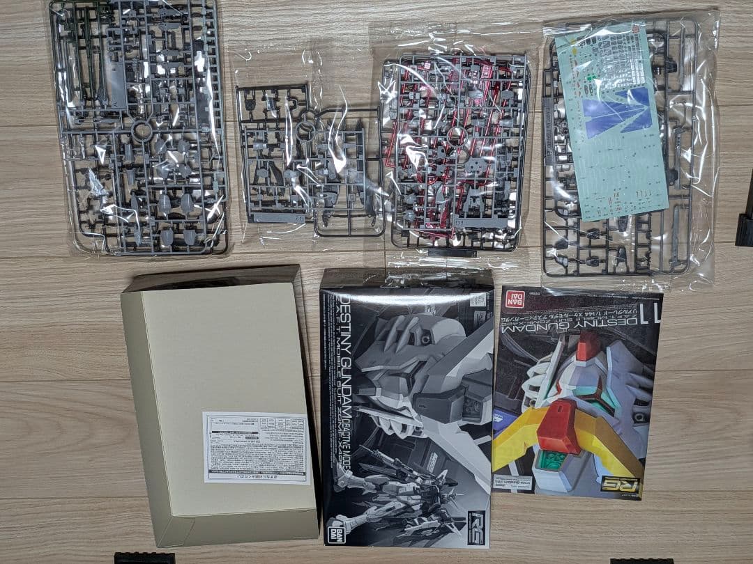RG デスティニーガンダム　ディアクティブモード　ガンプラ