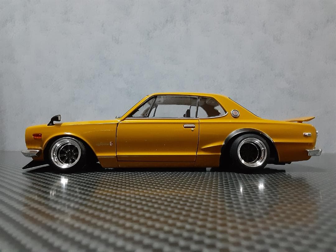 Hachette 1/24 日産 箱スカ GT-R カスタム改 サファリ