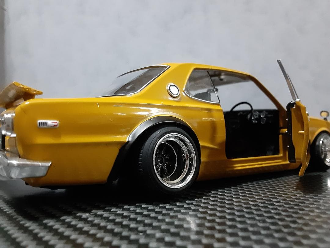 Hachette 1/24 日産 箱スカ GT-R カスタム改 サファリ