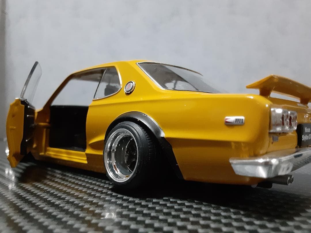 Hachette 1/24 日産 箱スカ GT-R カスタム改 サファリ