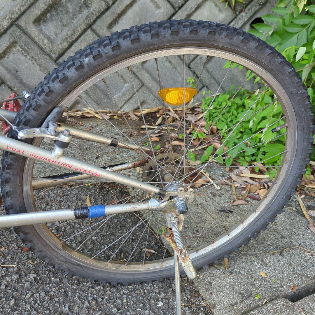 マウンテンバイク　HOTSQUALL 26インチ　ショック付き　鉄フレーム現状車