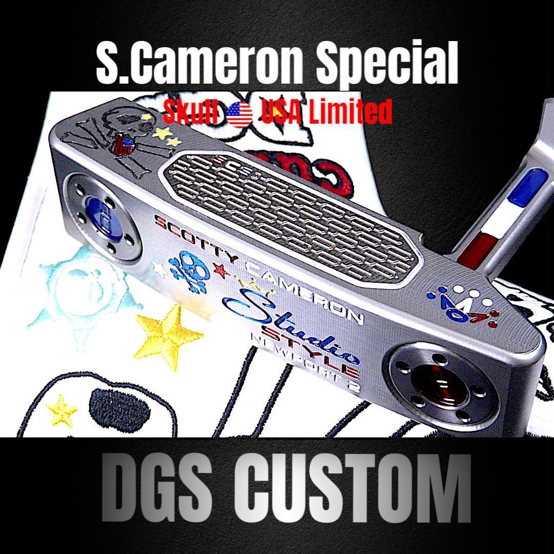 限定1★Newport2 スカルUSAスペシャル★DGSカスタムパター 34