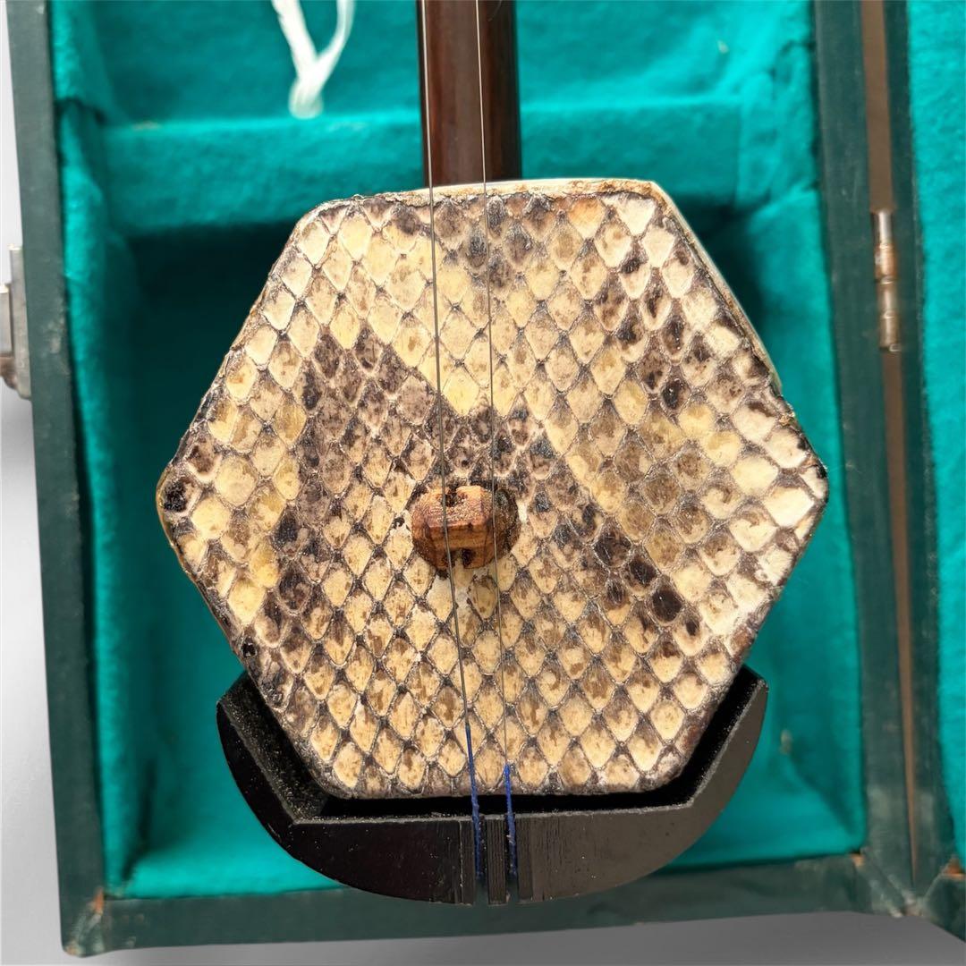 【二胡 】敦煌牌入門向け 本皮仕様 南胡 木製本体 弦・駒付 ハードケース付き
