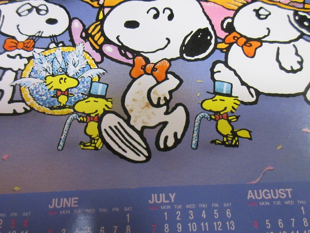 【中古品】スヌーピーカレンダージグソーパズル　1991年