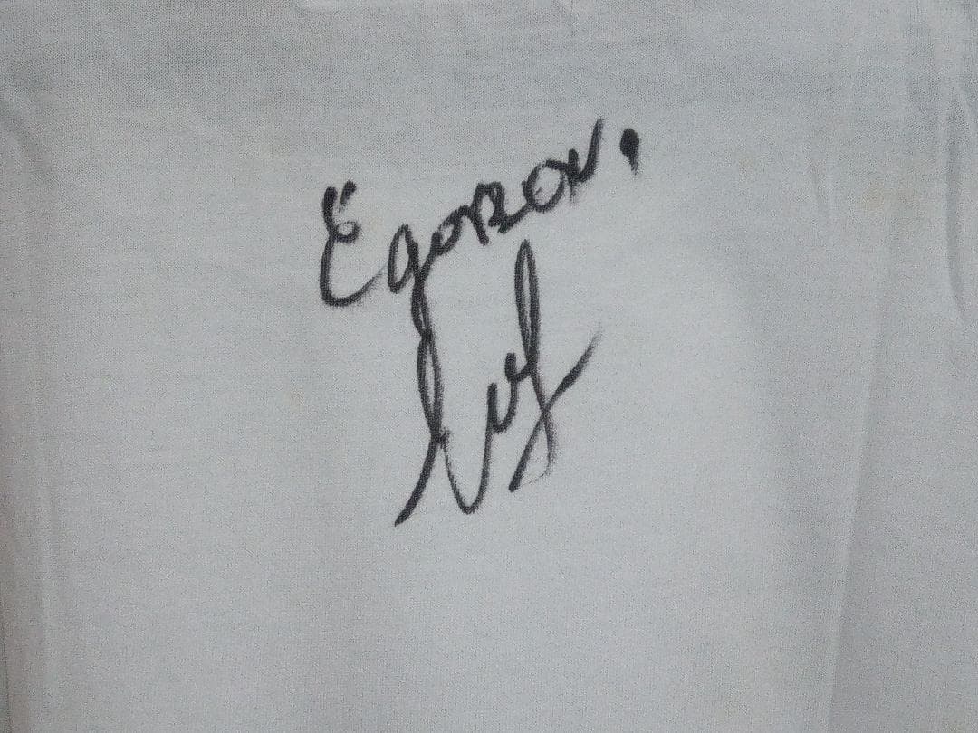 「ロサ・モタ　ワレンティナ・ミハイロヴナ・エゴロワ　直筆　Ｔシャツ」