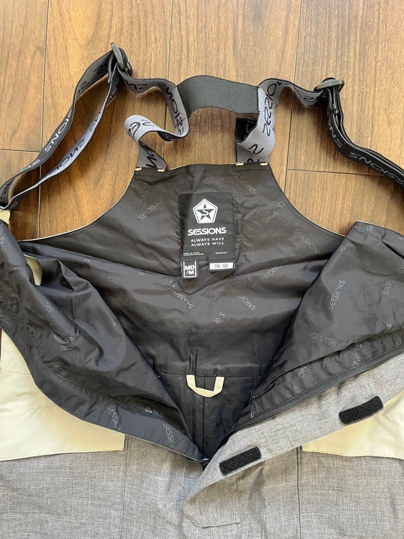 スノボー　SESSIONS ビブパンツ　M